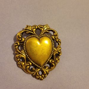 Vintage Heart brooch